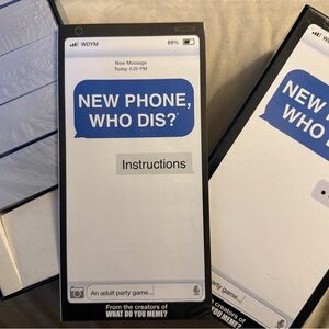 Brand New in box - New Phone, Who Dis? Adult Party Card Game